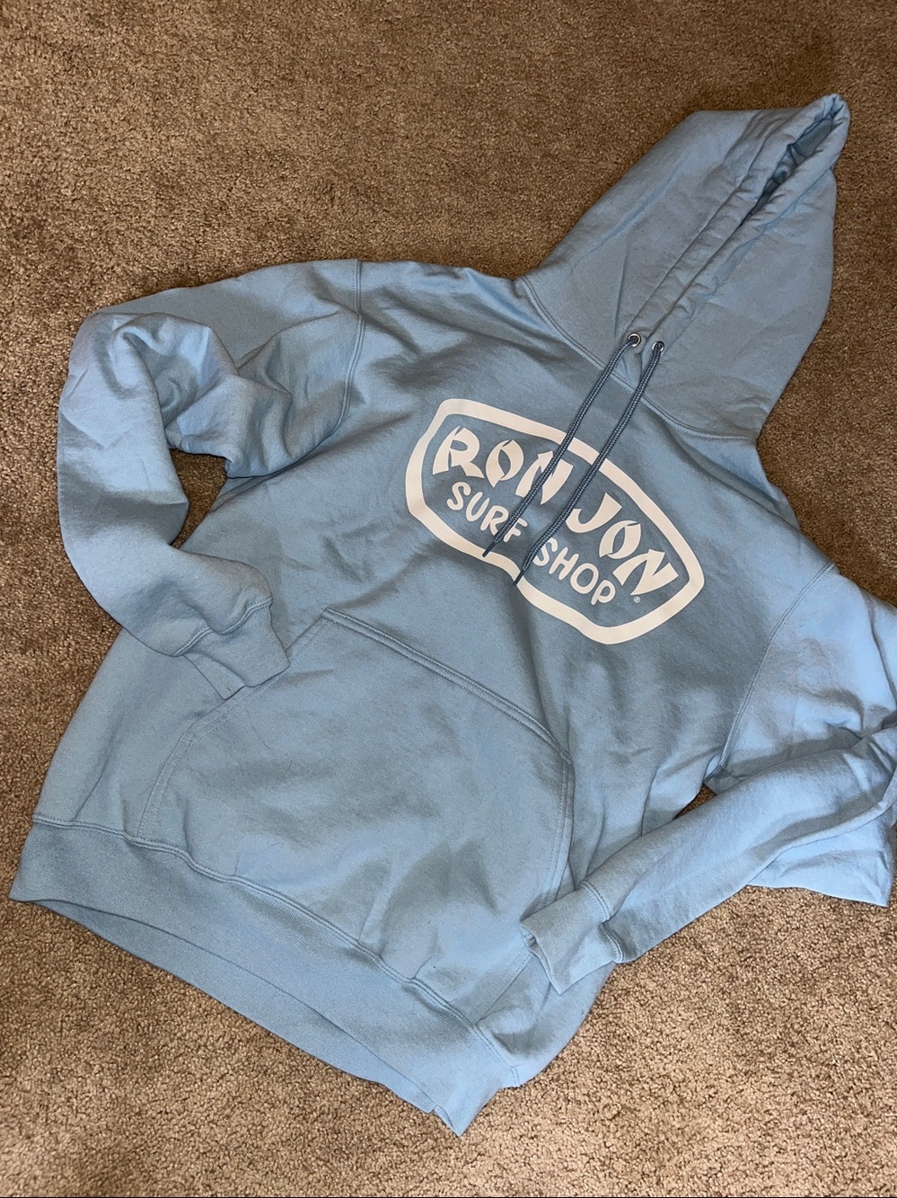 Ron Jon Surf Shop Light Blue Logo Hoodie
